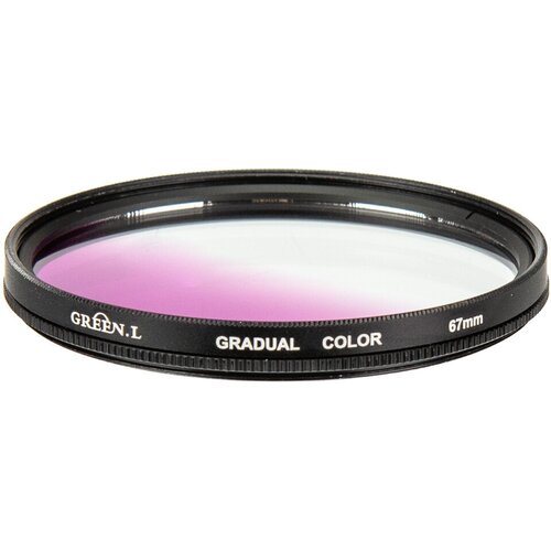 Светофильтр Green-L градиентный фиолетовый (gradual color purple) - 67mm светофильтр green l close up 10 67mm