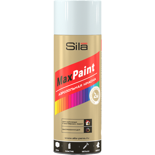 Sila HOME Max Paint, белый глянцевый RAL9003, краска аэрозольная, универс, 520мл