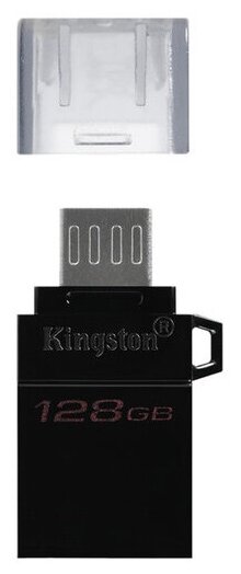 Флешка USB KINGSTON DataTraveler microDuo 3 G2 32ГБ, USB3.0, черный [dtduo3g2/32gb] - фото №6