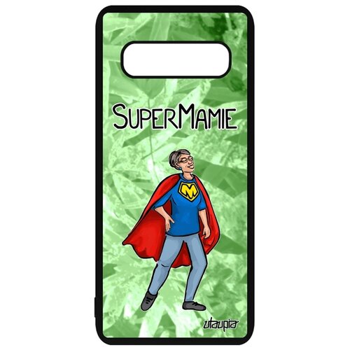 фото Чехол на смартфон galaxy s10, "супербабуля" герой бабуля utaupia