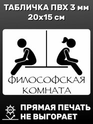 Табличка информационная Философская комната 20х15 см