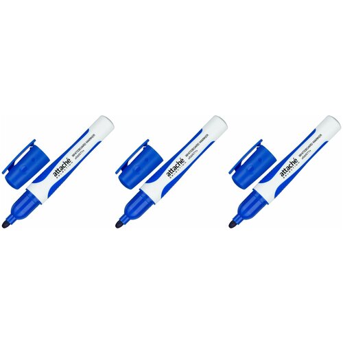 Attache Selection Маркер для белых досок Rarity, синий, 2-3 мм, 3 шт