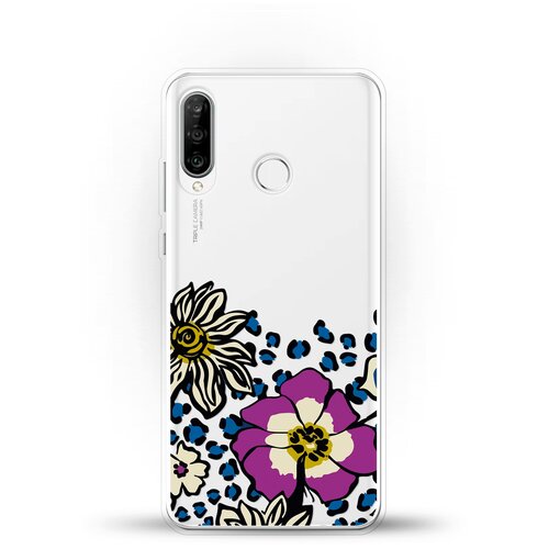 фото Силиконовый чехол цветы с узором на honor 20s andy & paul