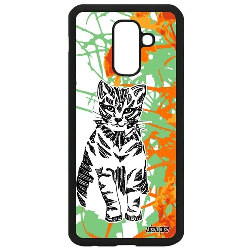 фото Чехол для мобильного galaxy a6 plus 2018, "кот" дикий маленький utaupia
