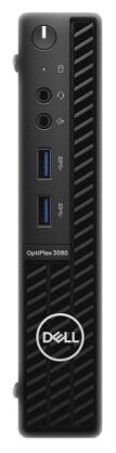 Настольный компьютер DELL Optiplex 3080 Micro (3080-6674) Micro-Tower, Intel Core i5-10500T, 8 ГБ RAM, 256 ГБ SSD, Intel UHD Graphics 630, Windows 10 Pro, 65 Вт, черный