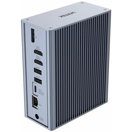 USB-концентратор хаб Unitek 15 в 1 6 x USB A USB C 2 x 4K HDMI Display Port RJ45 USB C PD SDMicro SD jack 35 mm D1086A 2699000₽