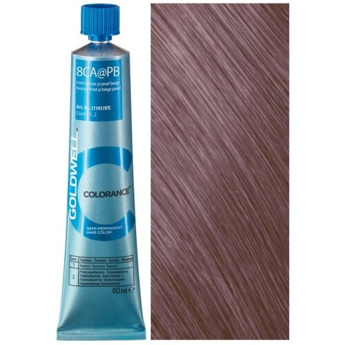 Goldwell Colorance тонирующая краска для волос, 8CA@PB холодный бронзовый с жемчужно-бежевым сиянием