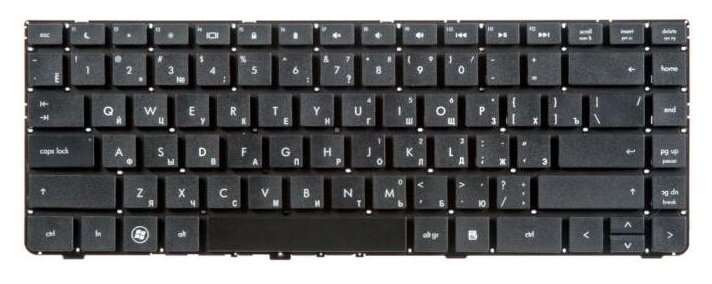Клавиатура ZeepDeep для ноутбука HP Probook 4330s 4331s 4430s 4431s 4435s 4436s черная без рамки гор Enter 1148₽