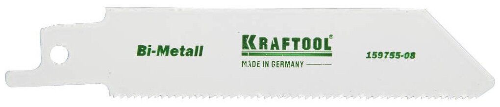 KRAFTOOL S522EF, по металлу, Bi-Met, шаг 1.4мм, 80мм, Полотно для сабельной пилы (159755-08)