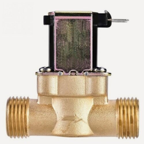 Изображение товара Электромагнитный водопроводный клапан 1/2", латунь, до 80 C, 12В DC FPD-270A