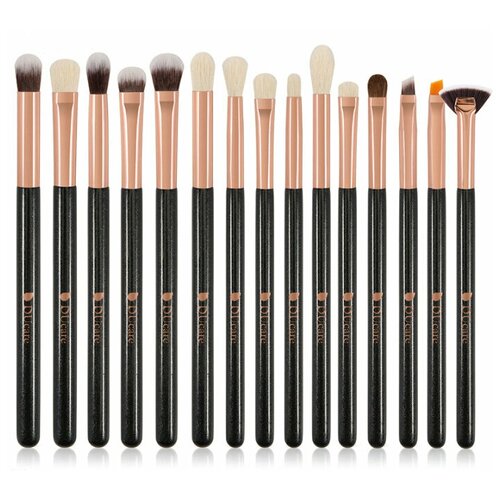 Набор кистей для макияжа глаз Ducare 15 GREEN