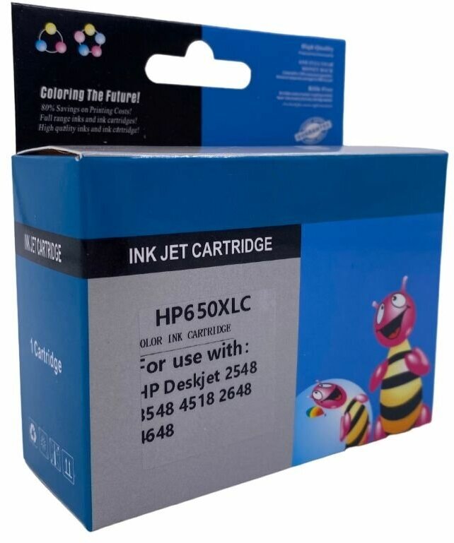 Картридж совместимый для принтера HP 650 (CZ102AE, CZ102AK) цветной для HP DJ IA 2515,3515