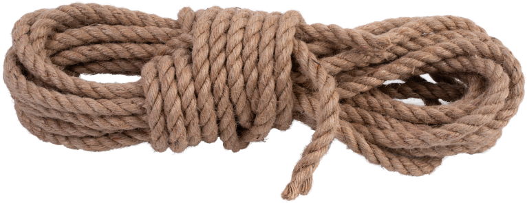 Веревка джутовая (канат) длина 10 метров, диаметр 10 мм, золотисто-бежевый цвет