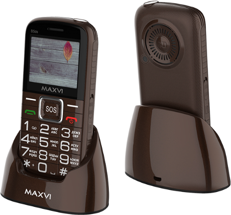 Мобильный телефон Maxvi B5ds Коричневый