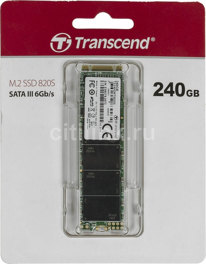 M.2 Transcend MTS820 240Gb (TS240GMTS820S) - фото №3