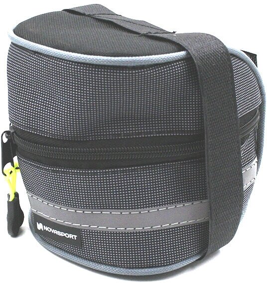 фото Сумка для велосипеда NovaSport под седло Мастер ВС 064.013.1.0 средняя серая