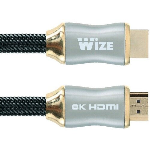 кабель hdmi cablexpert cc hdmi8k 1m 1 м v2 1 8k 19m 19m черный Кабель HDMI - HDMI Wize WAVC-HDMI8K-2M 2.0m