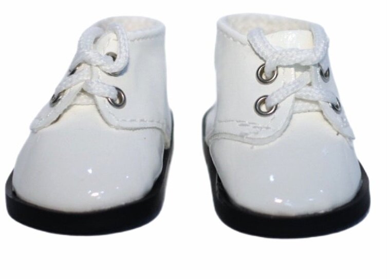Обувь для кукол, Ботинки на шнурках 5 см для Paola Reina 32 см, Berjuan 35 см, Vidal Rojas 35 см и др, кремовые