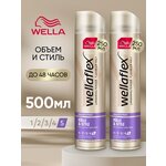Wella Лак для укладки волос профессиональный объем и уход стайлинг 2шт. по 250мл. - изображение