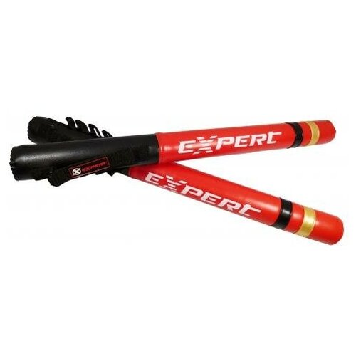 фото Тренерские палки fight expert sticks (5 см, 60 см, пластик, пвх, красный/черный) - fight expert