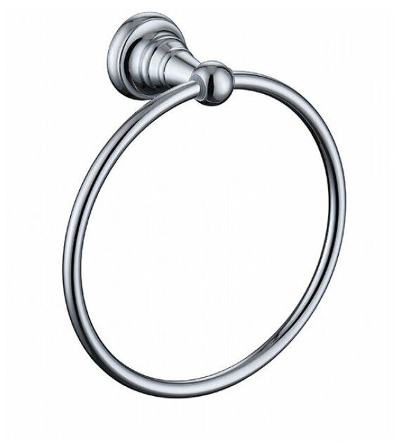 Полотенцедержатель, держатель полотенца кольцо (круглый) KAISER хром (латунь) 2201