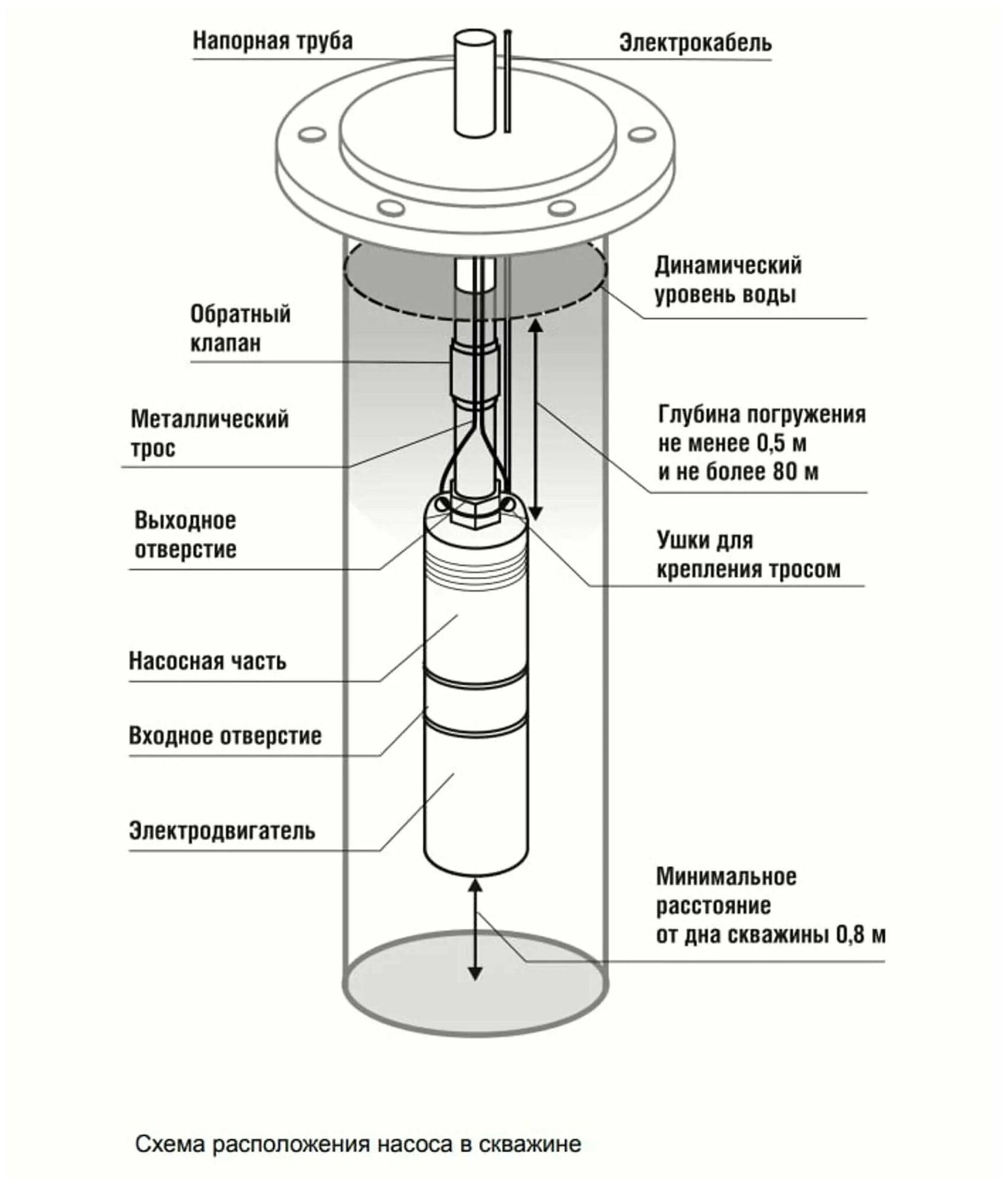 Скважинный насос BELAMOS 2TF-35/1 каб. 15м. - фотография № 13