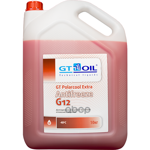 Антифриз G12 10L Красный GT OIL арт. 4606746008278