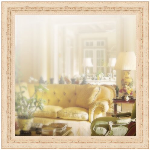 фото Зеркало в широкой раме 50 x 50 см, модель p045078 аурита