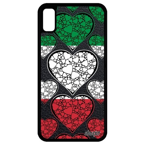 фото Чехол для телефонов iphone xr, "флаг италии с сердцем" любовь патриот utaupia