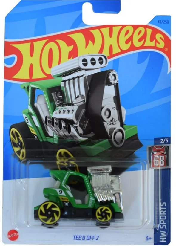 Hot Wheels Машинка базовой коллекции TEE`D OFF 2 зеленый 5785/HKH80