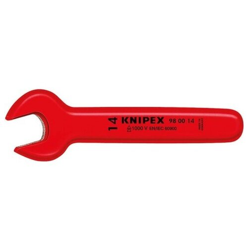 Изолированный гаечный ключ Knipex KN-980012 рожковый, 12мм