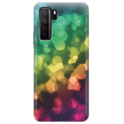 фото Чехол - накладка artcolor для huawei nova 7 se / honor 30s с принтом "сердечки" re:pa