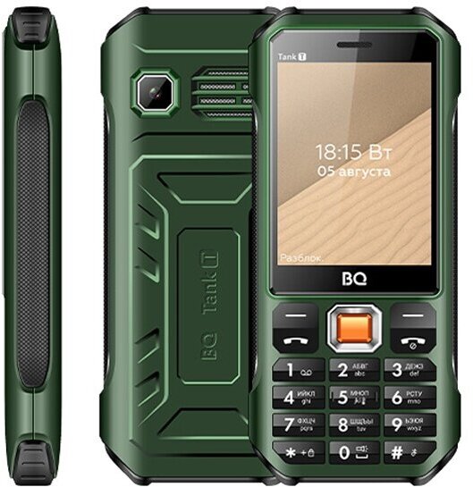 Мобильный телефон BQ Tank T 2824, темно-зеленый - фото №6