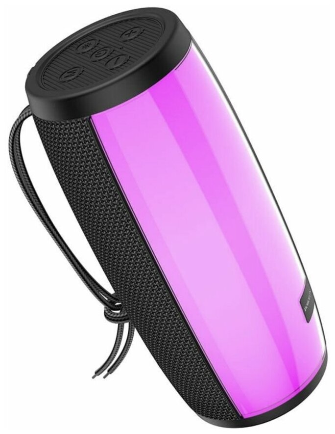 Borofone / Колонка Bluetooth LED BT/microSD/USB/AUX 2400mAh черная BR20 Sound Wave