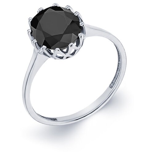 Кольцо Великолепный век серебро, 925 проба, родирование, шпинель, размер 17.5