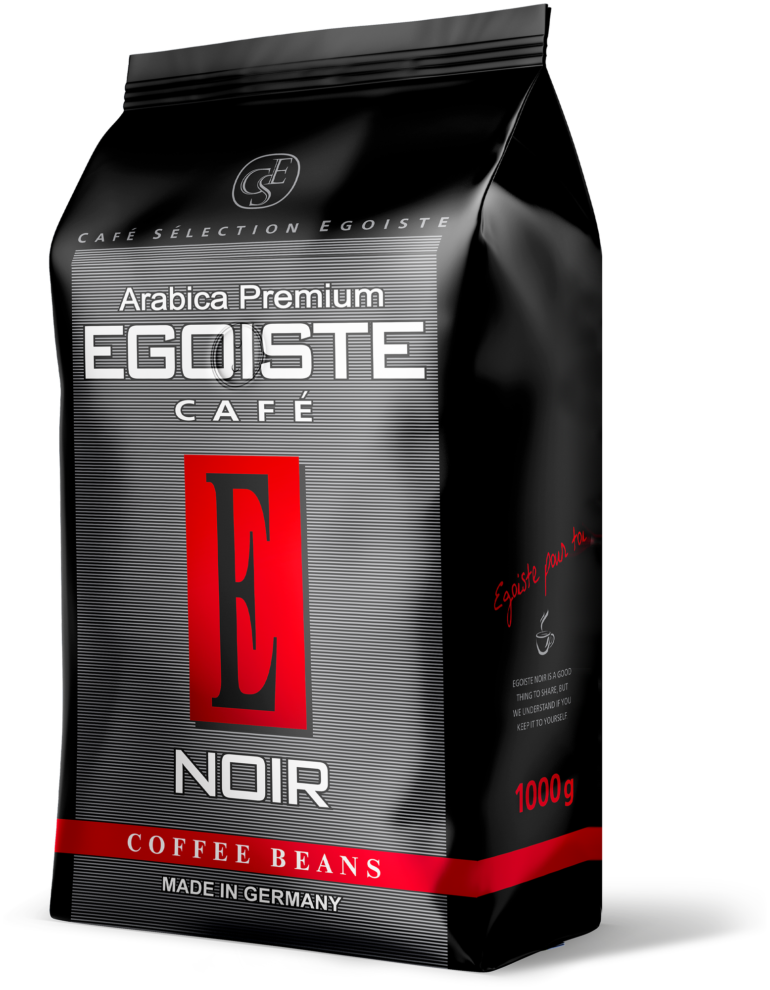 Кофе в зернах Egoiste Noir, 2 уп., 1 кг