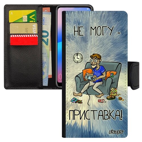 фото Чехол книжка на телефон samsung galaxy a10, "не могу - у меня приставка!" пульт шутка utaupia
