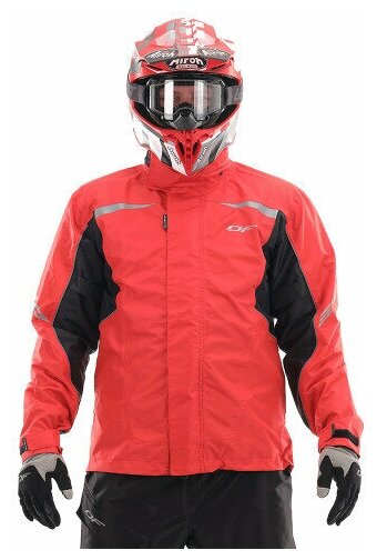 Куртка Dragonfly, ветрозащитная, карманы, водонепроницаемая, мембранная, размер L, красный