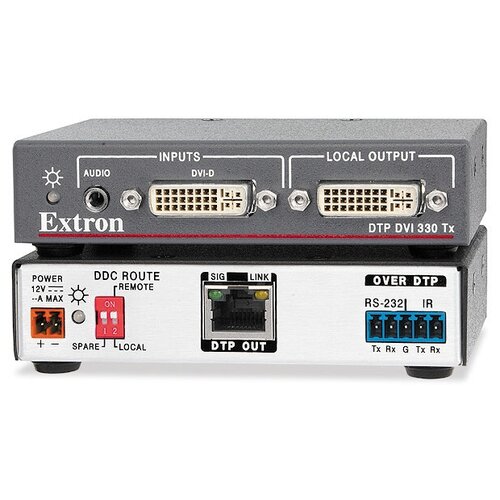 Передатчик DVI по витой паре Extron DTP DVI 330 Tx, 60-1360-12