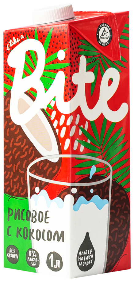 BITE Напиток Кокосовый с Рисом ультрапастеризованный 1л - фотография № 9