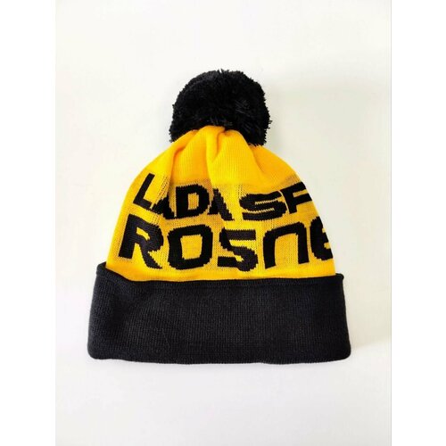 Шапка LADA Sport, хлопок, размер универсальный, черный, желтый