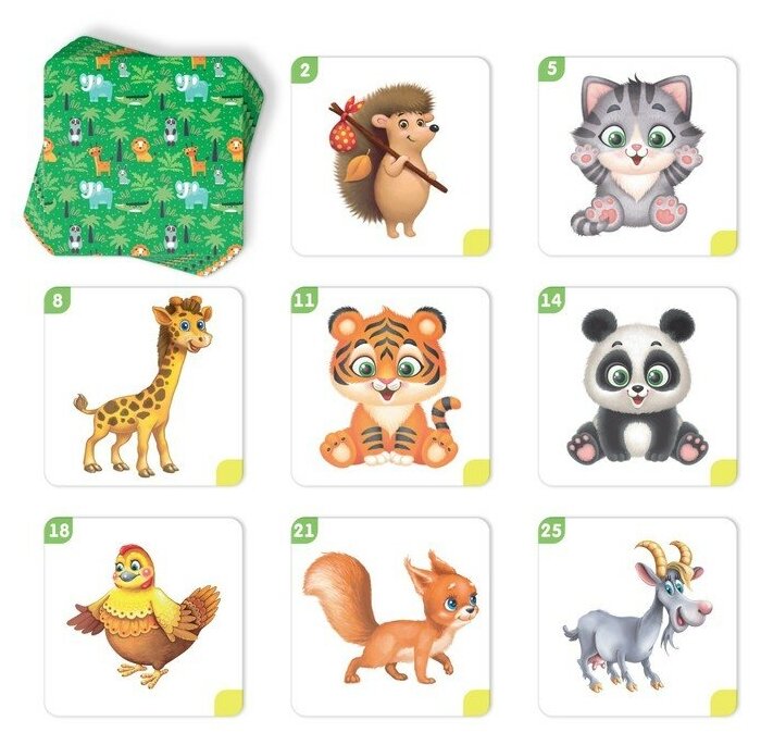 Настольная развивающая игра «Мемо для малышей. Животные», 50 карт - фотография № 14