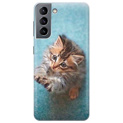 RE: PA Чехол - накладка ArtColor для Samsung Galaxy S21 с принтом Котёнок на голубом re pa чехол накладка artcolor для samsung galaxy j6 2018 с принтом котёнок на голубом