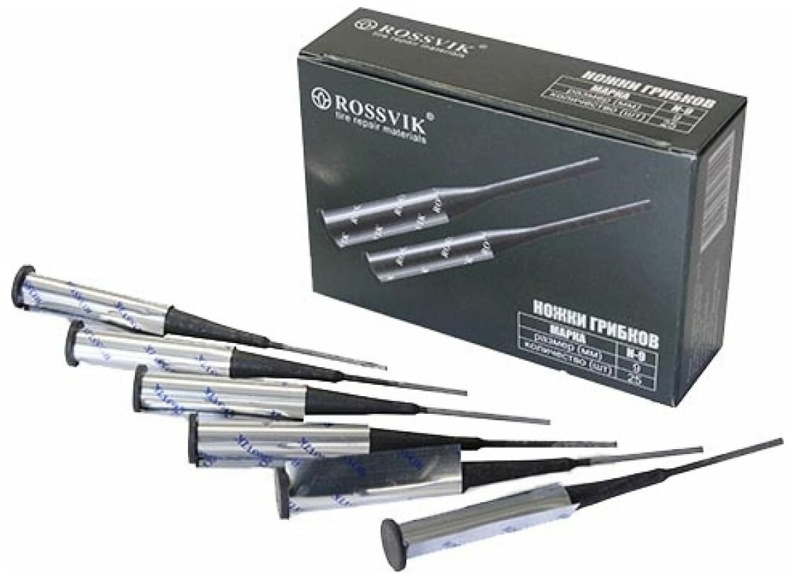 ROSSVIKN-9 Ножки грибков с уст. проволокой, крепежные изделия, 25 шт, N.9.25