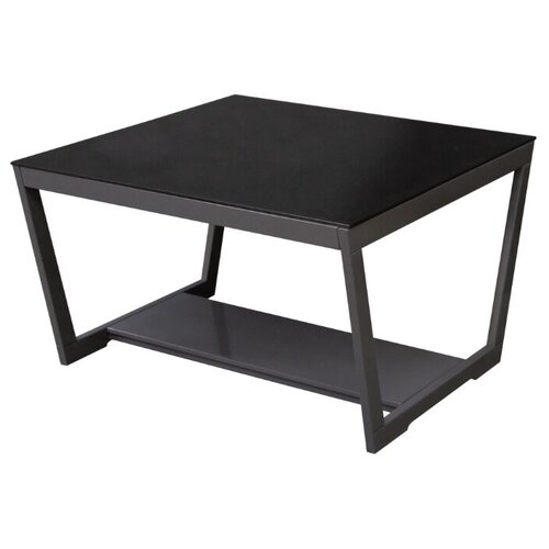 фото Стол журнальный beautystyle 1 темный глянец графит/стекло черное мебелик