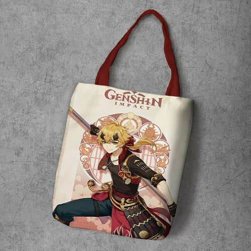 фото Сумка шоппер anime dakimakura, фактура рельефная, мультиколор