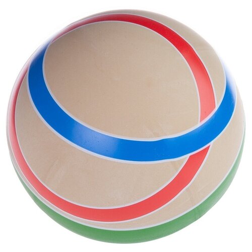 фото 7p-150 мяч резиновый эко, d 150 (ручное окр-ие, принт круг) русский стиль