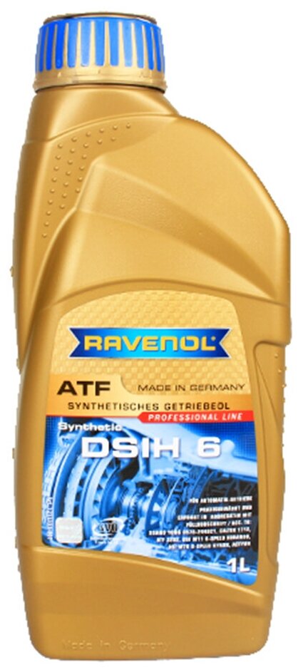 Масло трансмиссионное atf dsih 6 1л (синтетика) Ravenol 1211133001