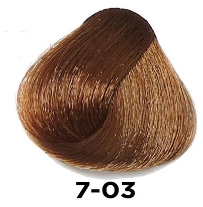 Краска для волос Kezy Color Vivo Крем-краска перманентная 100мл, Цвет 7-03 Блондин натуральный золотистый