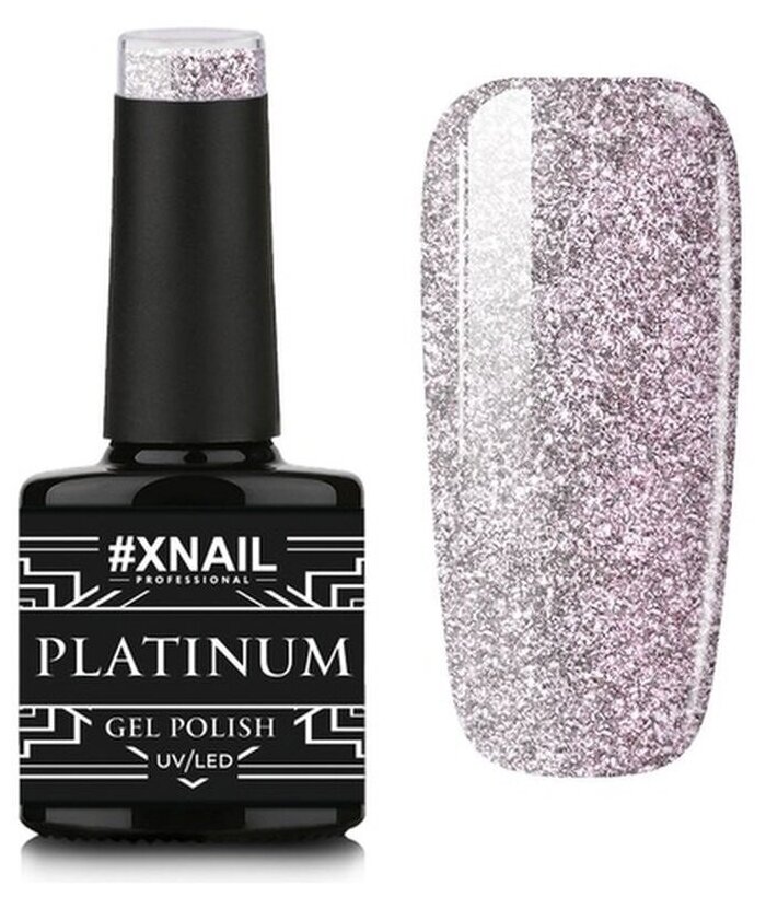 Гель лак XNAIL PROFESSIONAL Platinum жидкая фольга, для дизайна ногтей, 10 мл, № 29